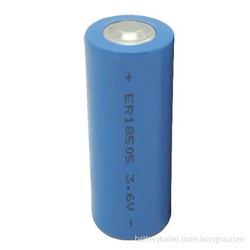 Li-SOCl2 Battery ER18505 with 3.6V Voltage and 3,500mAh High Capacity, Used for Water Meter